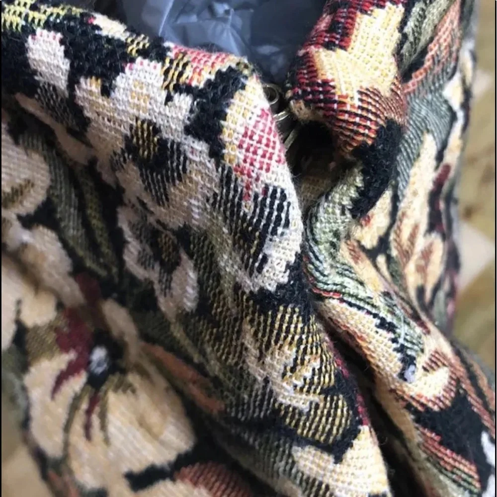 Vintage #Tapestry Hinged #Clutch/Purse